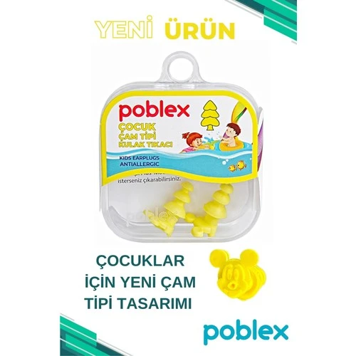 Poblex Cam Tipi Cocuk Kulak Tikaci