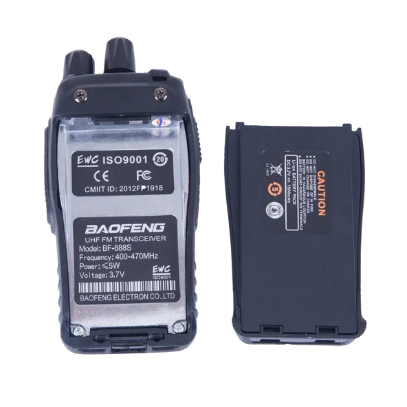 2 Adet Baofeng BF-888S Taşınabilir CB Radyo Walkie Talkie Siyah 5W 16 Kanal FM Telsiz - 5