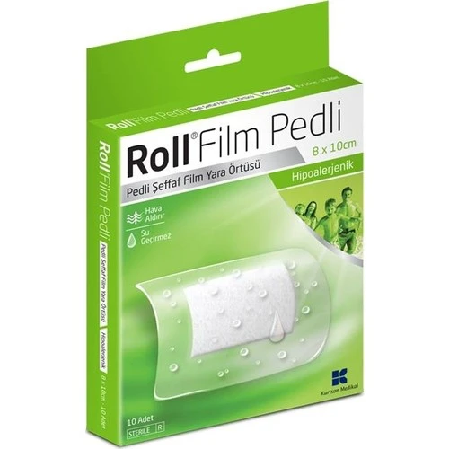 Rollfılm Pedlı 8*10Cm Yara Ortusu 10 Lu