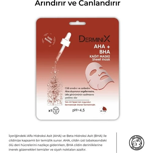 Derminix Aha+Bha Kağıt Maske - 2