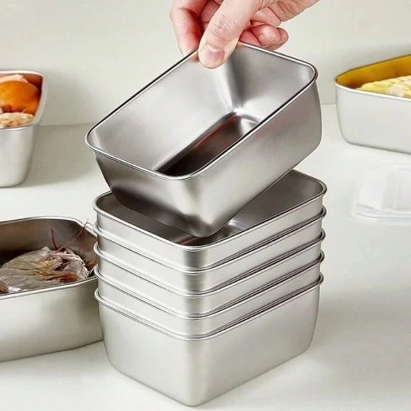 Paslanmaz Çelik Saklama Kabı - Resim 3