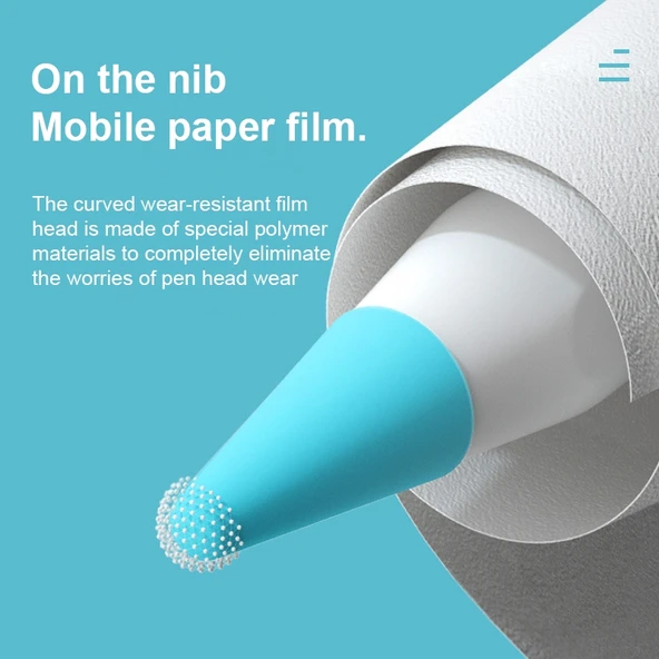 Apple Pencil 1 ve 2 Uyumlu 10lu Siyah Paperfeel Film Sessiz Uç Koruyucu Kılıf - 4