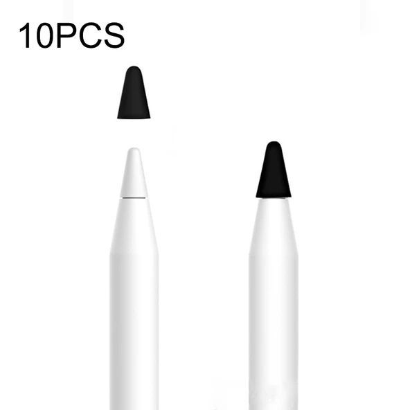 Apple Pencil 1 ve 2 Uyumlu 10lu Siyah Paperfeel Film Sessiz Uç Koruyucu Kılıf