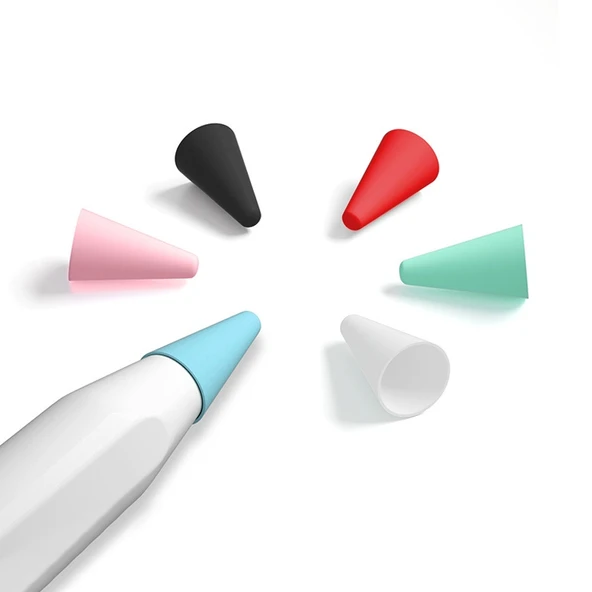Apple Pencil 1 ve 2 Uyumlu 10lu Siyah Paperfeel Film Sessiz Uç Koruyucu Kılıf - 2