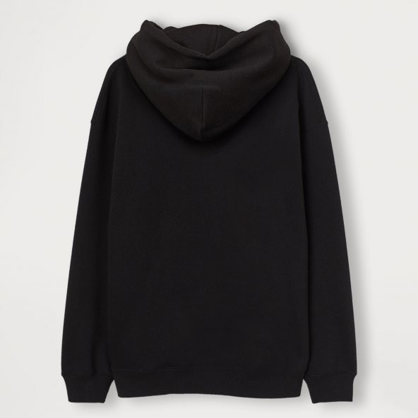 Ketuna Ketty Take It Easy Siyah Kapüşonlu Unisex Sweatshirt - 2