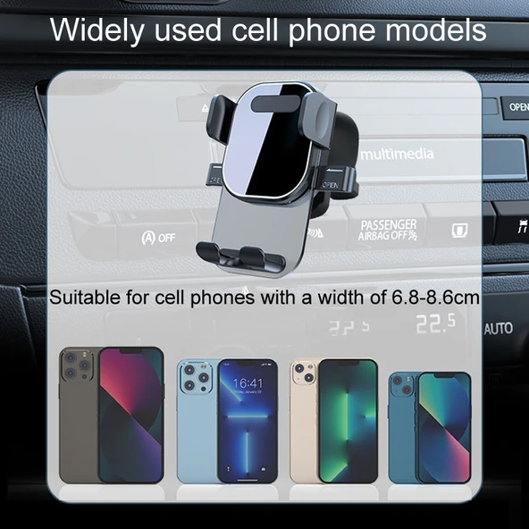 Otomotiv Navigasyon Tutucu Araba Hava Menfezi Telefon Sabitleyici Klips Ayna Modeli - 8