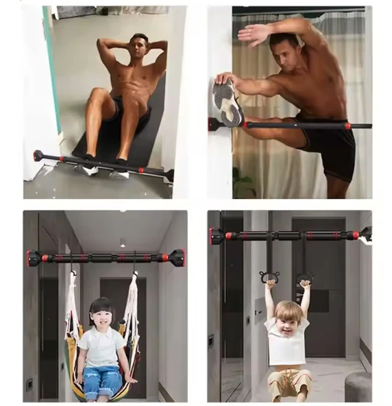 Vücut Geliştirme Barfiks Fitness Aleti 73-100 cm Barfiks Çubuğu Kapı Barı - 3