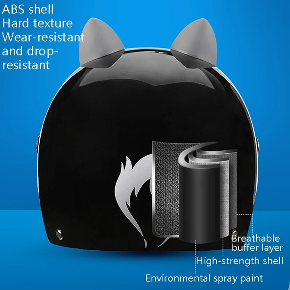 BYB X-866 Yetişkin Elektrikli Motosiklet Kaskı Unisex Dört Mevsim Beyaz Şeffaf Uzun Cam - 6
