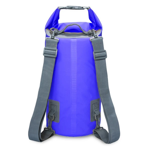 Outdoor Su Geçirmez Kuru Çanta Çift Omuz Askılı 30L Koyu Mavi