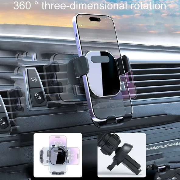 Otomotiv Navigasyon Tutucu Araba Hava Menfezi Telefon Sabitleyici Klips Ayna Modeli - 7