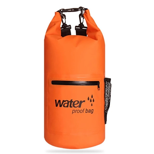 Outdoor Su Geçirmez Çift Omuz Askılı Kuru Çanta 10L Turuncu
