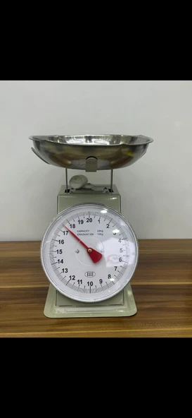 İbreli terazi 20kg kapasiite tartım. ürün görseli 1