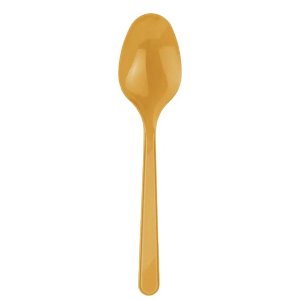 Omeyva Dayanıklı Mika 23 Cm. Altın Sorfa Piknik Seti - 72 Kişilik Tabak Bardak Çatal Kaşık Takımı - 6