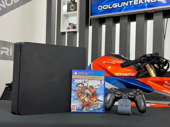PlayStation 4 Slim 500GB Tek Kol + Just Cause 3 Oyun CD’si (İKİNCİ EL) - 2