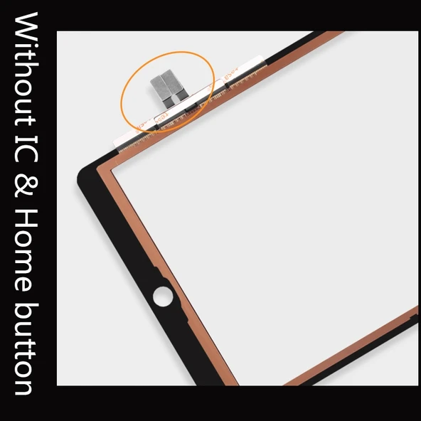 iPad 9.7 inç 2018 Model Dokunmatik Panel Siyah - 5