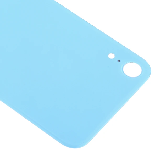 iPhone XR Mavi Kamera Delikli Arka Pil Kapağı Yapışkanlı - 4