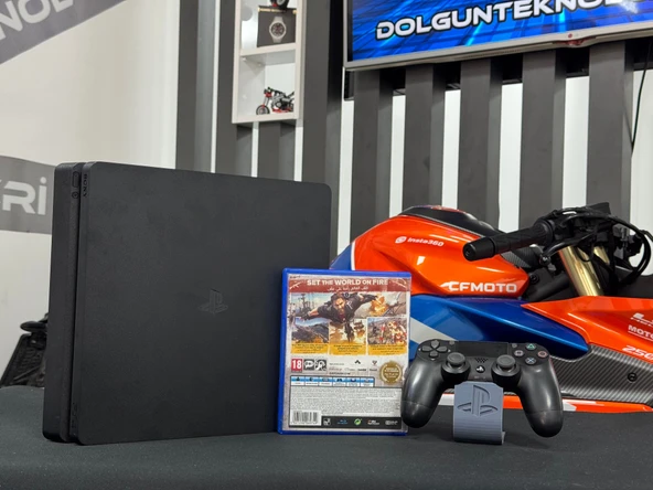 PlayStation 4 Slim 500GB Tek Kol + Just Cause 3 Oyun CD’si (İKİNCİ EL) - 5