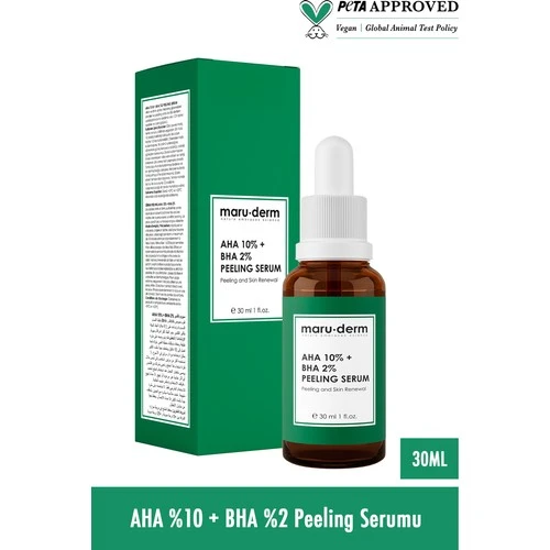 Maruderm Aha %10 + Bha %2 Peeling Maske Cilt Bakım Serumu 30 Ml (W) - 2