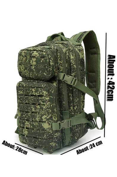 Single Sword 30 Litre Lazer Kesimli Taktik Sırt Çantası - 8