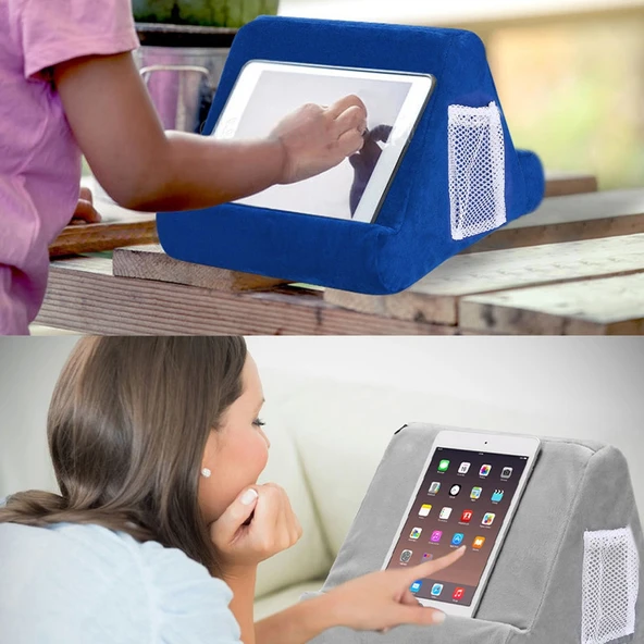 Siyah Çok Fonksiyonlu Laptop ve Tablet Yastığı Soğutucu Stand - 5