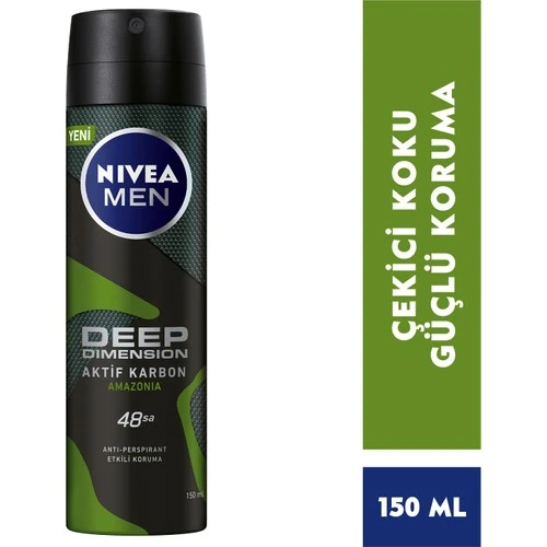 Nivea Deo Sprey Deep Amazonia For Men 150 ml