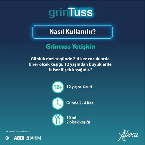 Grintuss Yetişkin Öksürük Şurubu 128 Gr - 5