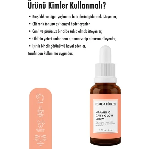 Maruderm C Vitamini Ve Peptid Aydınlatıcı Cilt Bakım Serumu 30 Ml (W) - 4
