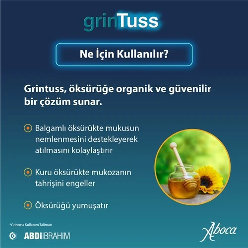 Grintuss Yetişkin Öksürük Şurubu 128 Gr - 4