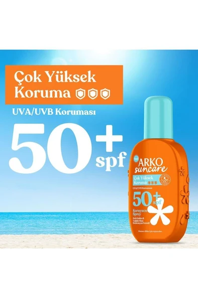 Arko Suncare Çok Yüksek Koruma SPF50+ Koruyucu Sprey Krem 200 ml - 5