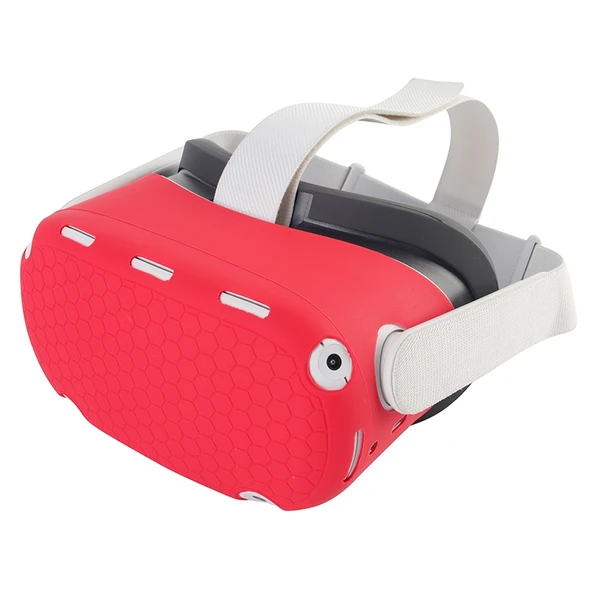 Oculus Quest 2 Uyumlu Siyah Silikon Darbe ve Toz Koruyucu Kılıf - 7