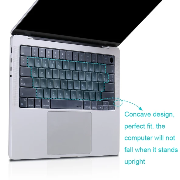 MacBook Pro 14 A2442 Uyumlu Su Geçirmez Klavye Koruyucu Film - 3