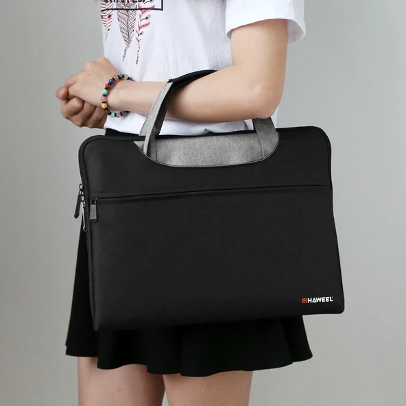 Haweel 13-15 Inç Siyah Laptop Çantası Macbook Samsung Lenovo Sony Dell Alienware Chuwi Asus Hp Uyumlu - 10