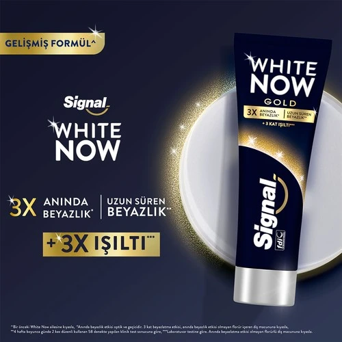 Signal Diş Macunu White Now Gold 75Ml - 3