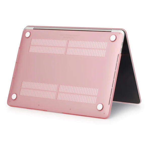 MacBook Pro 13.3 inç A2338 2022 Uyumlu Pembe Mat Laptop Koruyucu Kılıf - 4