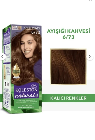 Koleston Naturals Saç Boyası 6/73 Ayışığı Kahvesi - 1