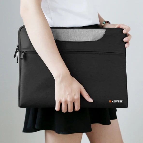Haweel 13-15 Inç Siyah Laptop Çantası Macbook Samsung Lenovo Sony Dell Alienware Chuwi Asus Hp Uyumlu - 9