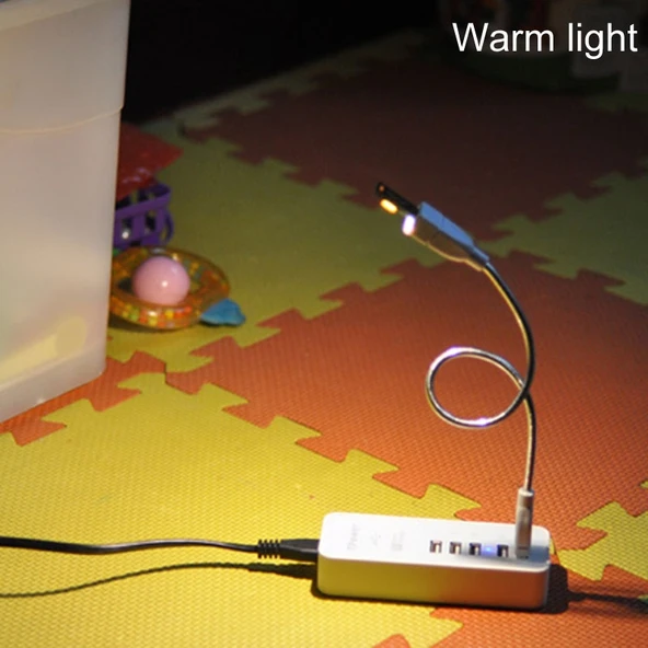 6 LED Dokunmatik Ayarlanabilir USB Acil Durum Lambası Beyaz Işık - 4