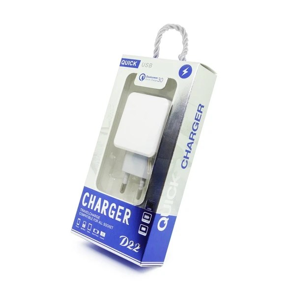 CS 20W Mini Taşınabilir PD3 0 QC3 0 Çift Port Hızlı Şarj Cihazı 3A USB Tip C Veri Kablosu US Priz - 9