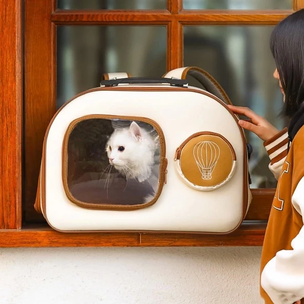Kedi Küçük Irk Köpek Seyahat Sırt Çantası ve Tekerlekli Kullanımlı - 2