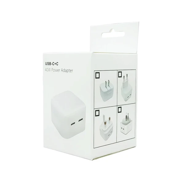 SDC 40W Cift PD USB C Tipi Sarj Aleti iPhone iPad Serisi EU Priz - 6