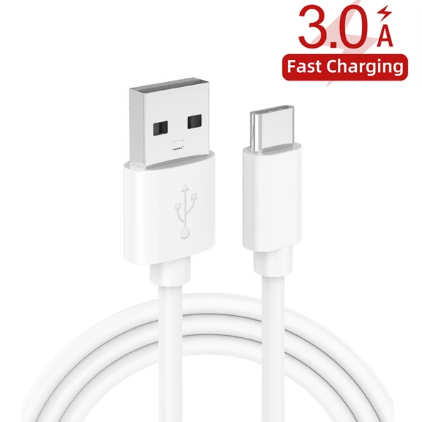 65W Cift PD Type-C ve 3 USB Portlu Hızli Sarj Cihazi 3A USB Type-C Veri Kablosu Beyaz EU Priz - 3