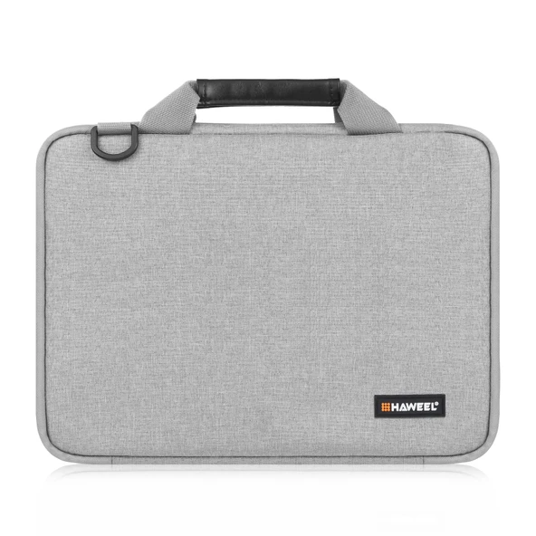 Haweel 13 14 Inç Gri Evrak Çantası Omuz Askılı Laptop Çantası Macbook Lenovo Thinkpad Asus Hp Uyumlu - 2