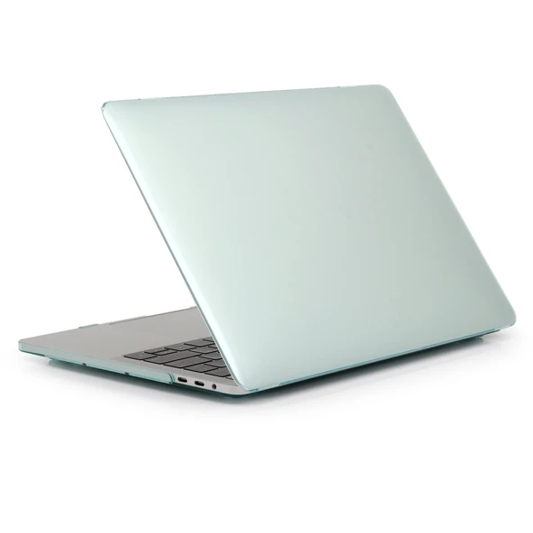 MacBook Air 13.6 inç 2025 2023 2022 Uyumlu Yeşil Kristal Stil Koruyucu Kılıf - 3