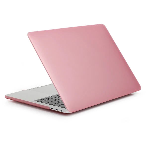 MacBook Pro 13.3 inç A2338 2022 Uyumlu Pembe Mat Laptop Koruyucu Kılıf