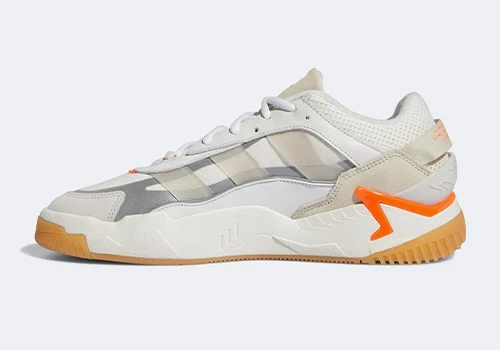adidas niteball white orange - 2