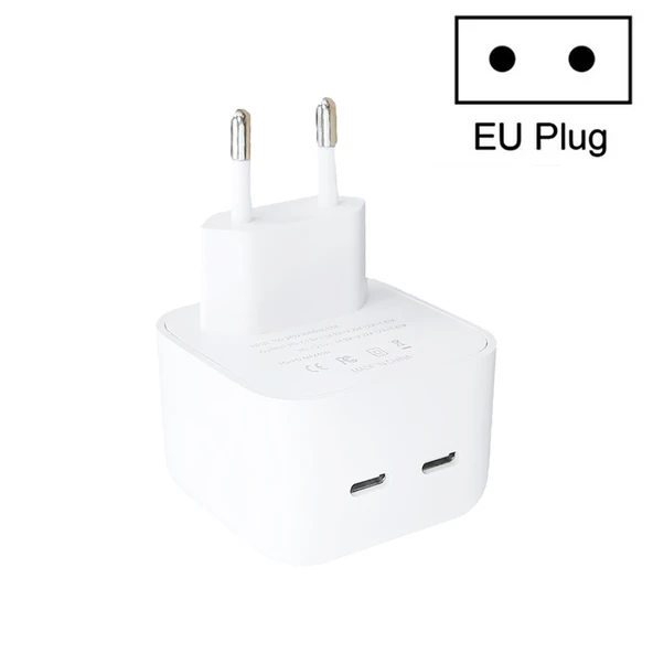 SDC 40W Cift PD USB C Tipi Sarj Aleti iPhone iPad Serisi EU Priz