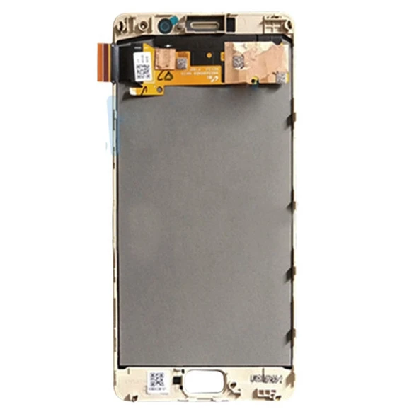 Lenovo Vibe P2 P2a42 P2c72 Uyumlu Altın Renkli OEM LCD Ekran ve Dokunmatik Panel Komple Çerçeveli - 3