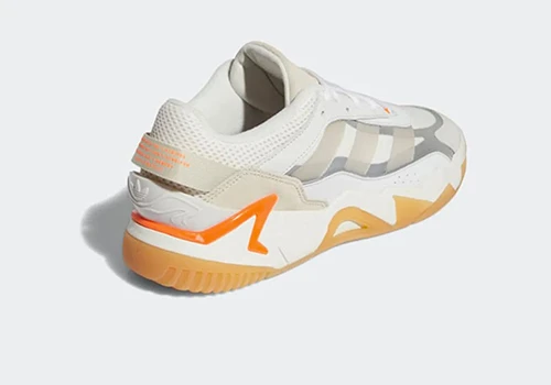 adidas niteball white orange - 3