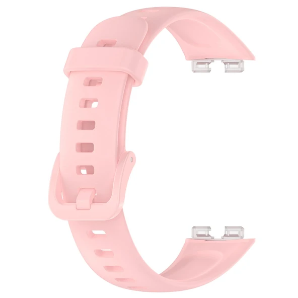 Huawei Band 10 9 8 Uyumlu Pembe Parlak Silikon Saat Kayışı - 2