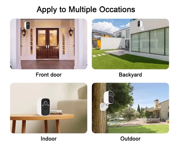 2k Full HD Mini Gece Görüşlü Şarjlı Alarmlı Uygulamalı Kablosuz Güvenlik Kamerası - 3